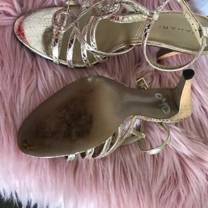 Tahari Shoes - Tahari Sandal Gold Tahari Shoes - Tahari Sandal Gold